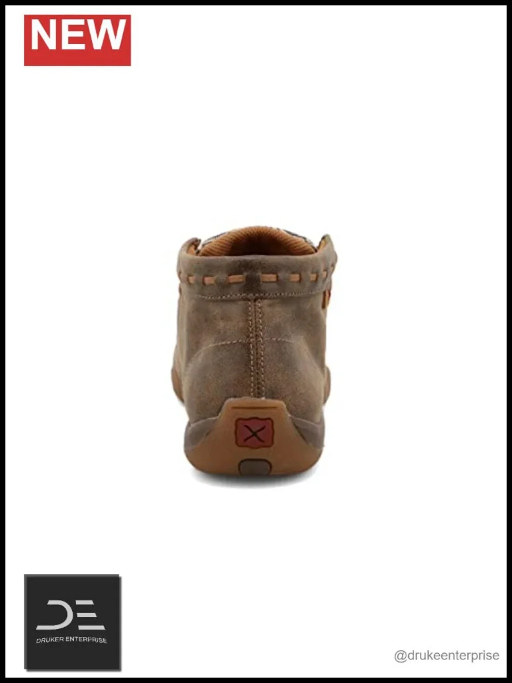 Women's Chukka Driving Moc Boot Leather Slip-On Lace-Up Casual